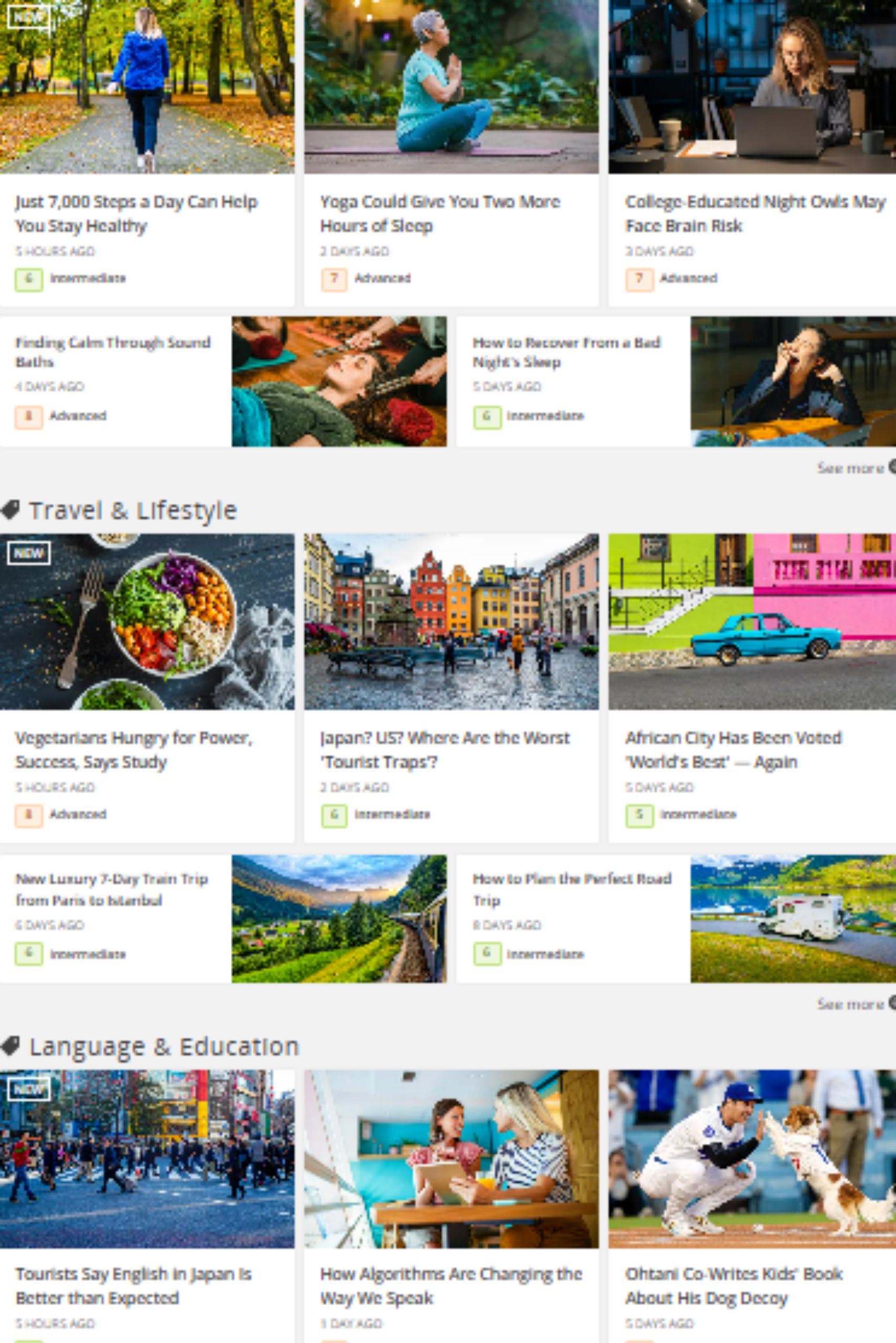 Free ESL News Articles Websites